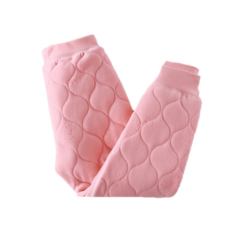 Dječji zimski termalni temeljni set: hlače, vesta i unutarnja jakna, unisex, mekani završetak, životinjski uzorak; 90-100% pamuk, materijal: poliester vlakna