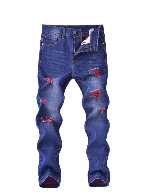 Дънки за момчета в корейски стил, памук-смес, 88% памук, за деца 3–8 години