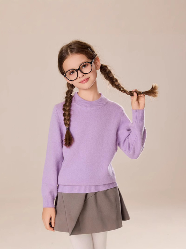 Vaikų kašmyro megztinis, tirštas, universalus, ilgos rankovės