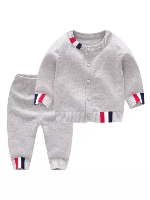 Vaikų megztas kardiganas, 95% medvilnė, vienu mygtuku, ilgomis rankovėmis, amžius 1–3 metai