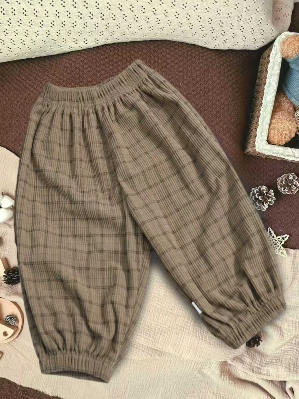 Dječje hlače Corduroy u korejskom stilu, unisex casual, 100% poliester, proljeće–jesen