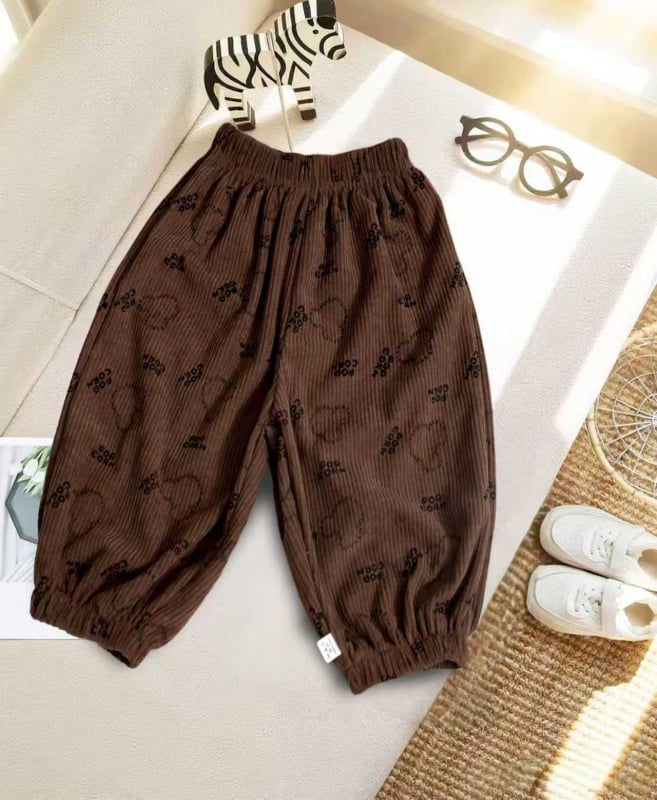 Dječje hlače Corduroy u korejskom stilu, unisex casual, 100% poliester, proljeće–jesen
