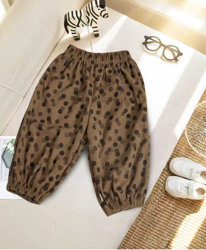 Dječje hlače Corduroy u korejskom stilu, unisex casual, 100% poliester, proljeće–jesen