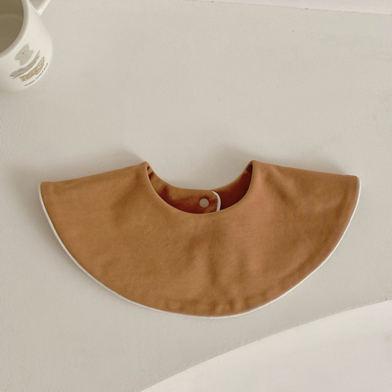 Dvostrani dječji slinasti šal od 100% pamuka, s rubom, unisex, upijajući, za novorođenčad do 12 mjeseci