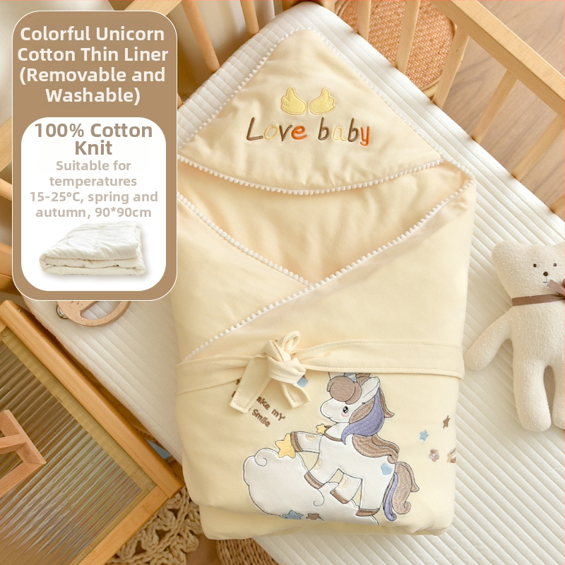 Tipo A 100% medvilninė kūdikio įvyniojimo pledas, medvilnės užpildas, medvilnės audinys, 0,55–1,0 kg, žiema