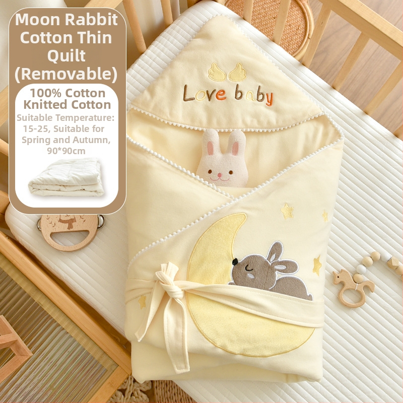 Tipo A 100% medvilninė kūdikio įvyniojimo pledas, medvilnės užpildas, medvilnės audinys, 0,55–1,0 kg, žiema