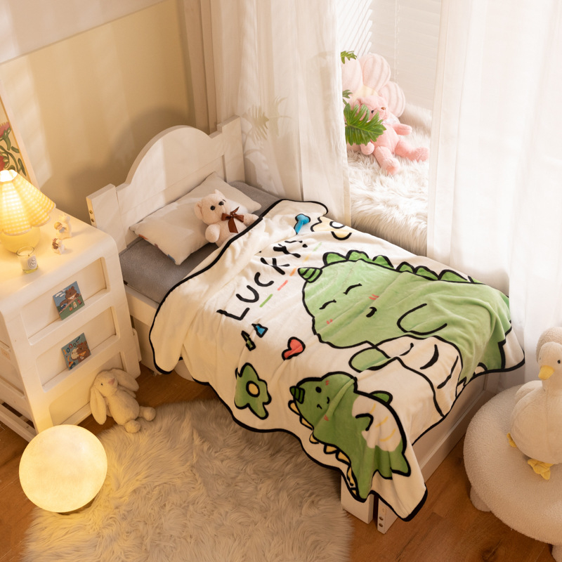 Bērnu flaneles segai ar karikatūras ziedu rakstu, vienslāņa, 200–300 g, materiāls: ķīmiskā šķiedra, vecuma 3–6 gadi, visu sezonu, pielāgošana pieejama