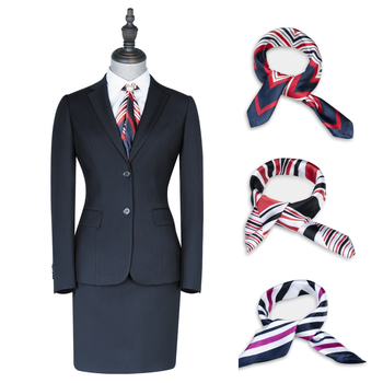 Полиестер сатен квадратен шал за дами, Luo Hao, произход Джинхау, стил квадратен, офис моден