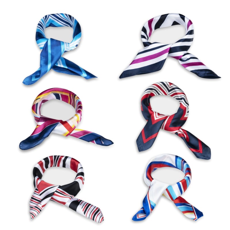 Полиестер сатен квадратен шал за дами, Luo Hao, произход Джинхау, стил квадратен, офис моден