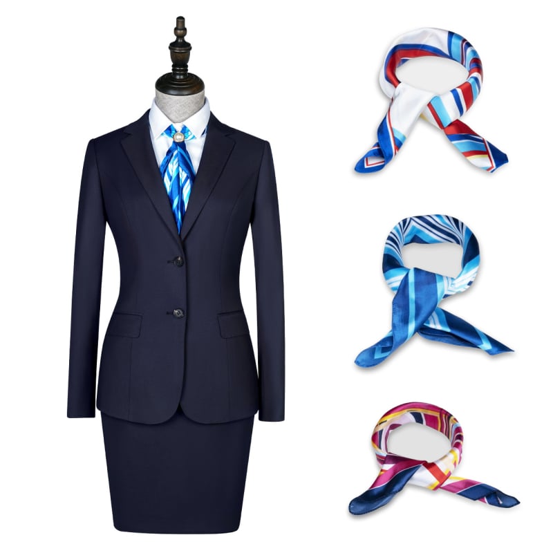 Полиестер сатен квадратен шал за дами, Luo Hao, произход Джинхау, стил квадратен, офис моден