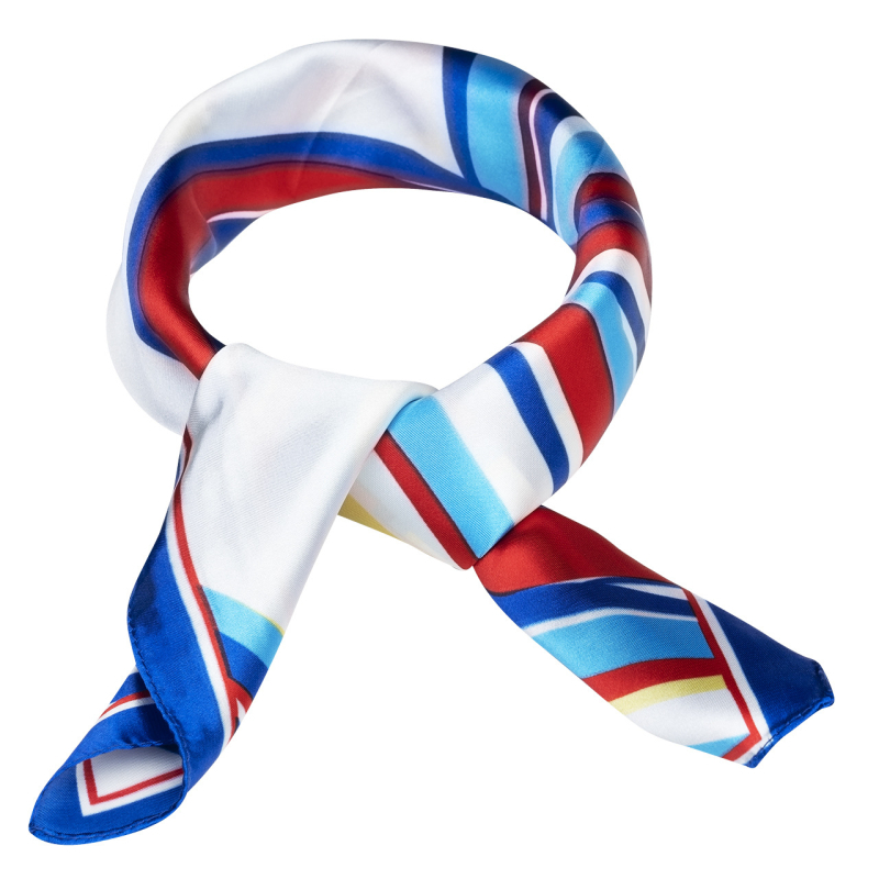 Полиестер сатен квадратен шал за дами, Luo Hao, произход Джинхау, стил квадратен, офис моден