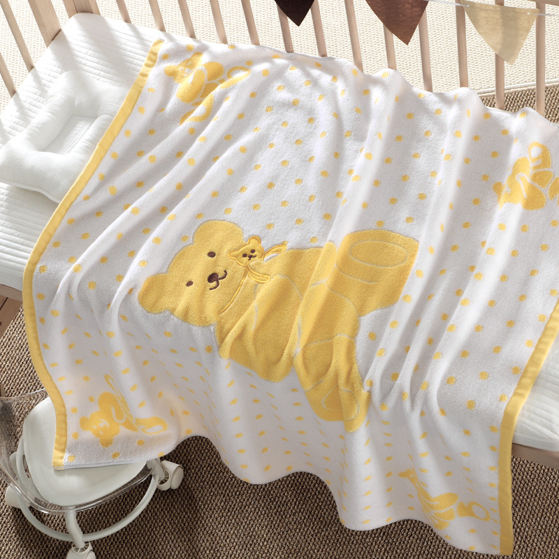 Dječji ručnik za kupanje od čiste pamuka, jacquard tkanina, 32s pređa, težina 500 g ili više