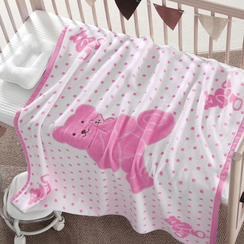 Dječji ručnik za kupanje od čiste pamuka, jacquard tkanina, 32s pređa, težina 500 g ili više