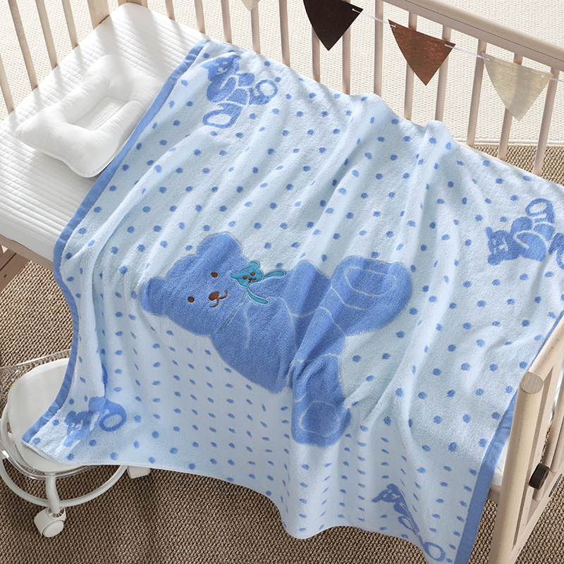 Dječji ručnik za kupanje od čiste pamuka, jacquard tkanina, 32s pređa, težina 500 g ili više