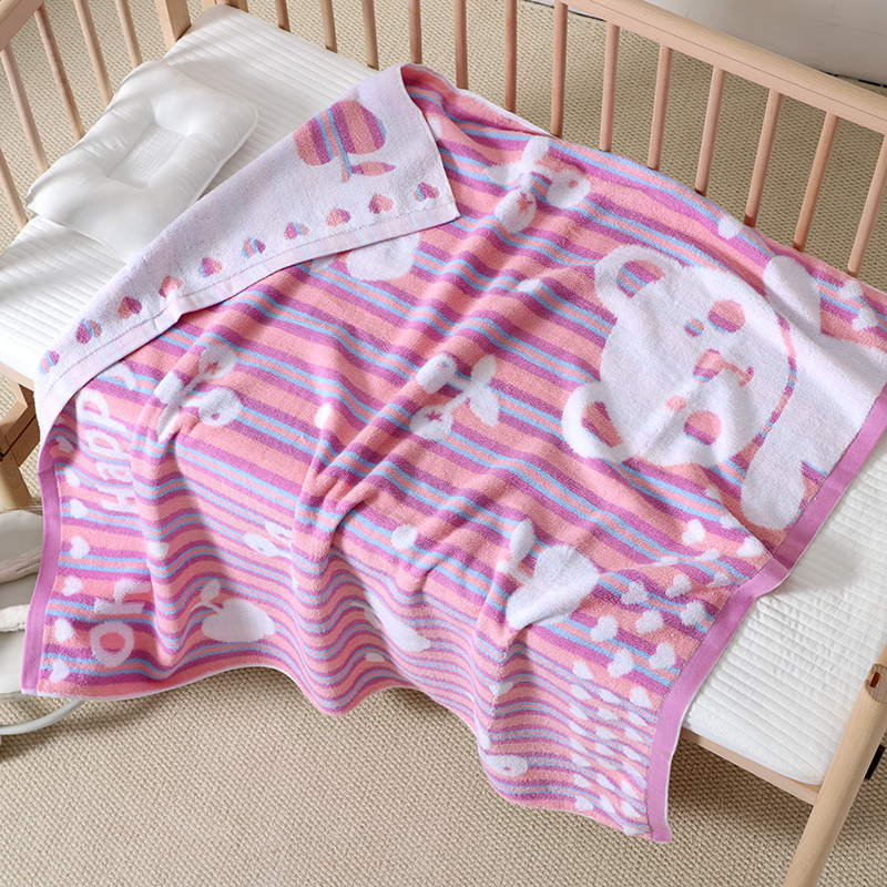 Dječji ručnik za kupanje od čiste pamuka, jacquard tkanina, 32s pređa, težina 500 g ili više