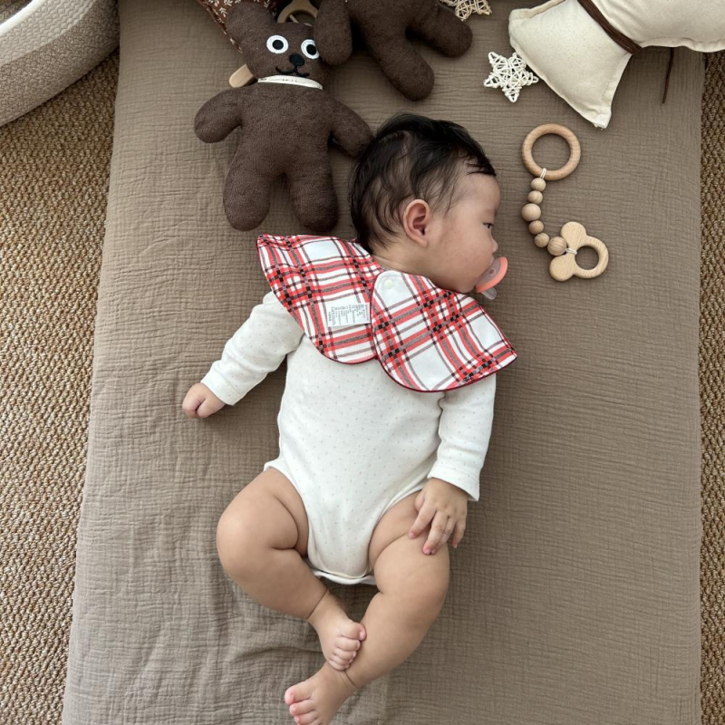 Mimuhouse Baby Bib - 100% bavlna, upija, 360° pokriće, za djecu 0–3 godina