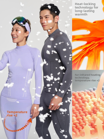Unisex ātri žūstošs vilnas termālais komplekts ziemas, pavasara un rudens sportiem: slēpošana, riteņbraukšana, pārgājieni