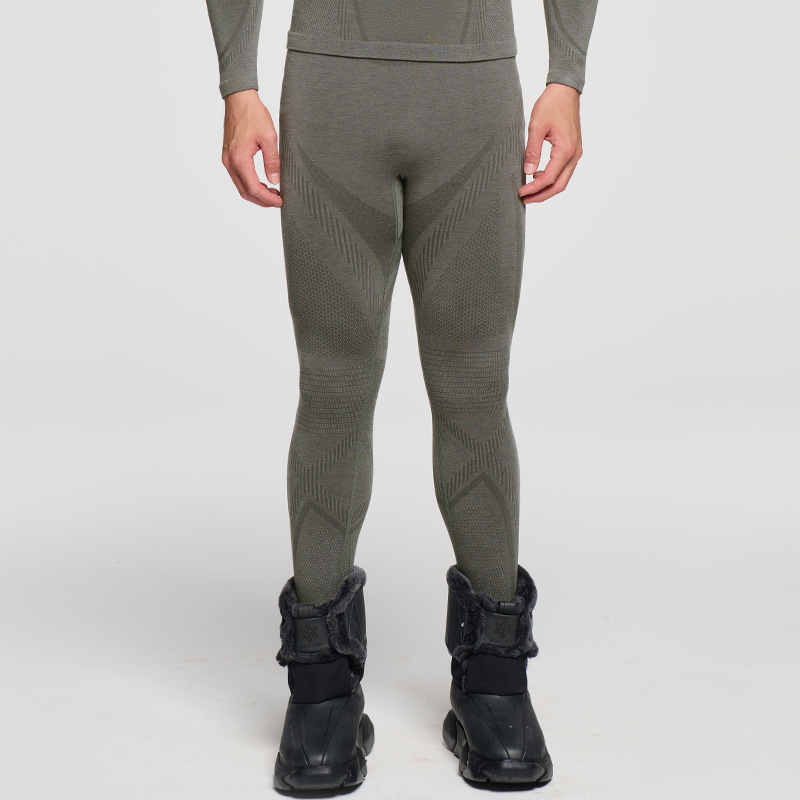 Unisex ātri žūstošs vilnas termālais komplekts ziemas, pavasara un rudens sportiem: slēpošana, riteņbraukšana, pārgājieni