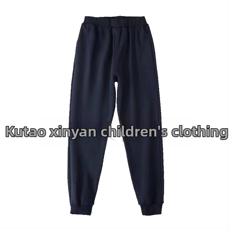 Двучастова училищна униформа с подплата от флис за ученици от средното училище, есенно‑зимна, стил колеж, унисекс