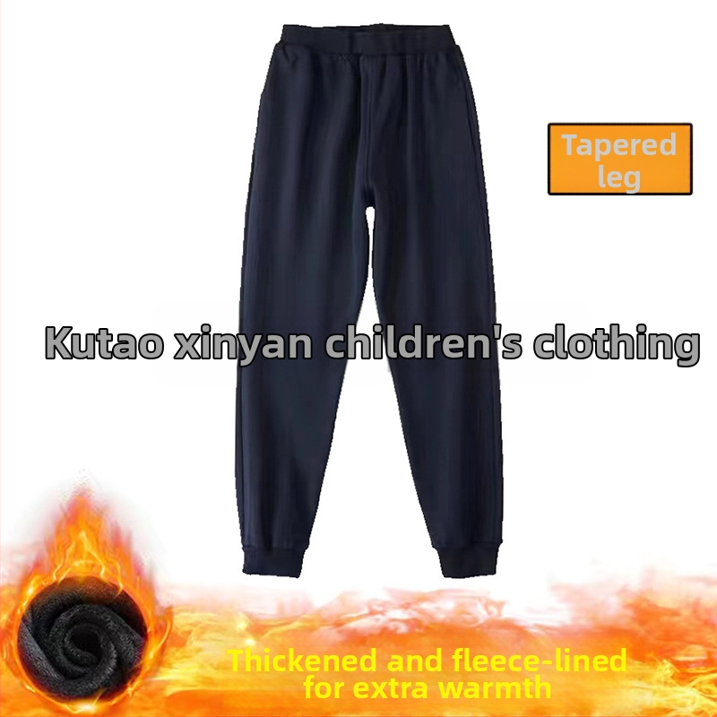 Двучастова училищна униформа с подплата от флис за ученици от средното училище, есенно‑зимна, стил колеж, унисекс