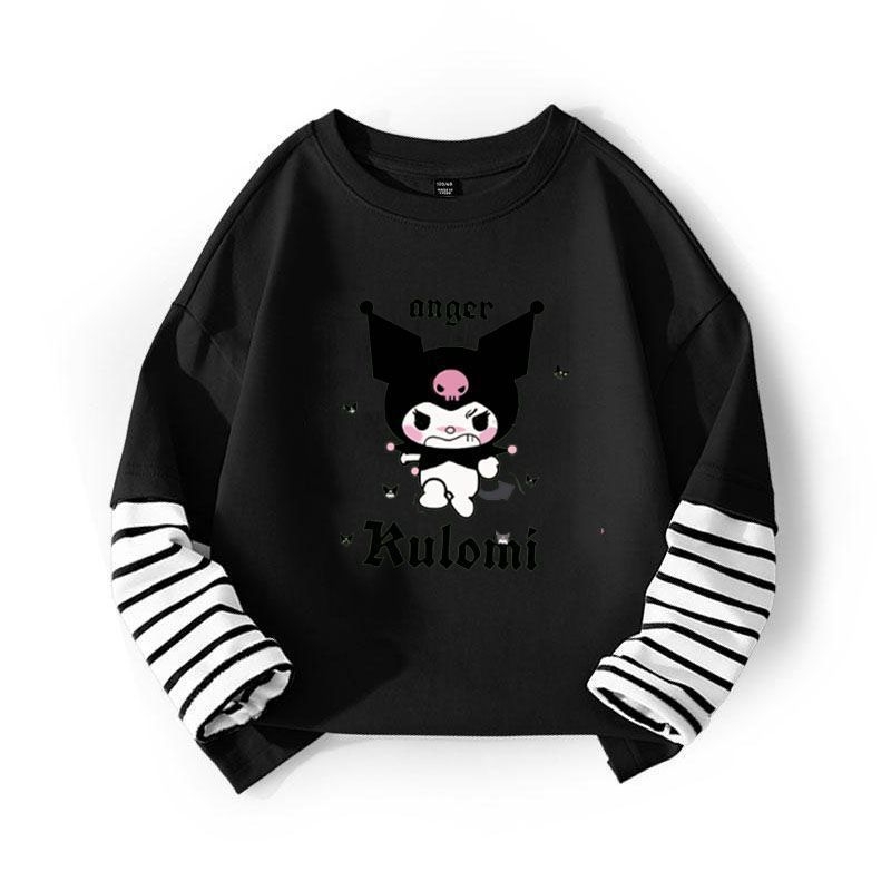 Vaikų marškinėliai su ilgomis rankovėmis naujagimiams mergaitėms, animacinių filmų raštas, corduroy audinys su triušio kailiu (pagrindinis audinys 91-95%)