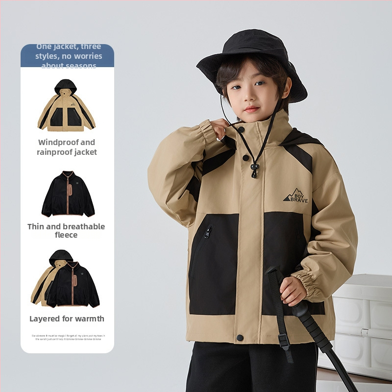 Berniška 3-in-1 kemperio striukė su nuimamą pamušalą, atspari vandeniui 3000mm, 100% poliesteris, vidutinio ilgio