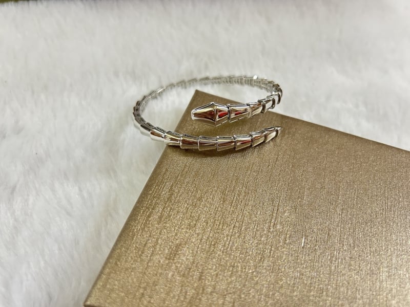 Baojia kígyó karkötő teljes gyémánttal, rugalmas nyitás, kevert anyagok, súly 20 g, Cold Wind stílus, személyre szabott trend ékszer