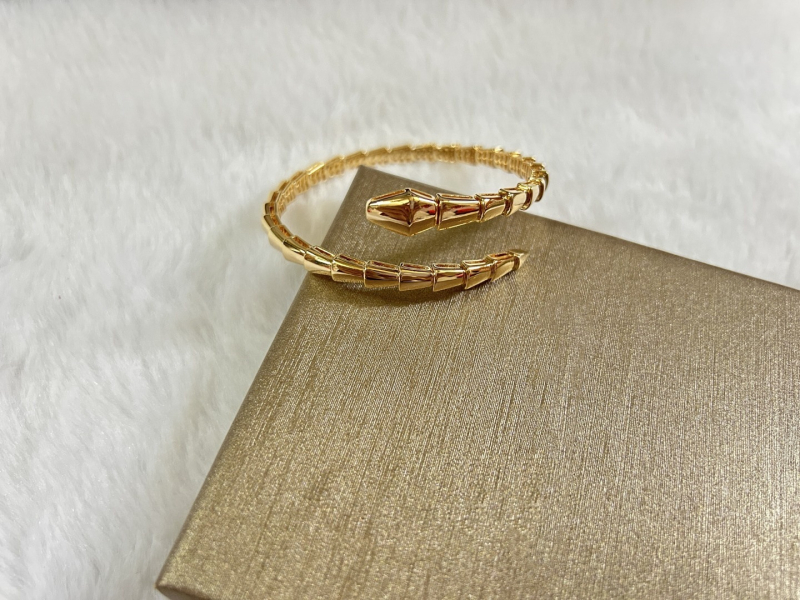 Baojia kígyó karkötő teljes gyémánttal, rugalmas nyitás, kevert anyagok, súly 20 g, Cold Wind stílus, személyre szabott trend ékszer