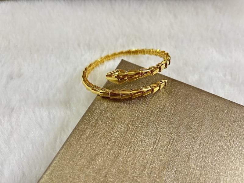 Baojia kígyó karkötő teljes gyémánttal, rugalmas nyitás, kevert anyagok, súly 20 g, Cold Wind stílus, személyre szabott trend ékszer