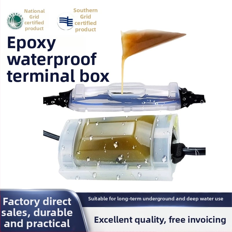 Gujia Pildīta ar līmi ūdensnecaurīga savienojumu kaste ārējiem niršanas sūknēm, PP korpuss, izolēta