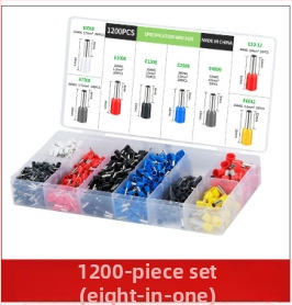 Krimpēšanas knaibles komplekts Eiropas caurulveida tipa terminālim, 1200 gab., HSC8 6-4A, CHKISA