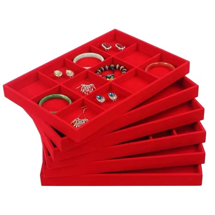 Držač za izložbu nakita od ploče visoke gustoće i baršuna; Marka: Liyan packaging; Pakiranje: vrećica za pakiranje; Svrha: pakiranje nakita