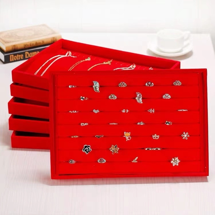 Držač za izložbu nakita od ploče visoke gustoće i baršuna; Marka: Liyan packaging; Pakiranje: vrećica za pakiranje; Svrha: pakiranje nakita