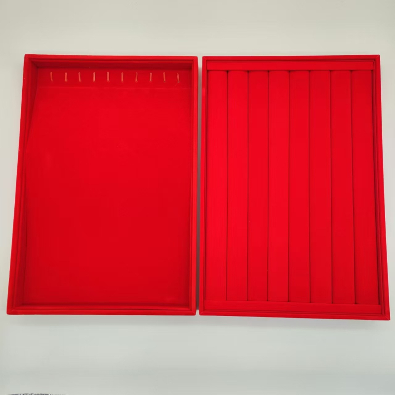 Držač za izložbu nakita od ploče visoke gustoće i baršuna; Marka: Liyan packaging; Pakiranje: vrećica za pakiranje; Svrha: pakiranje nakita