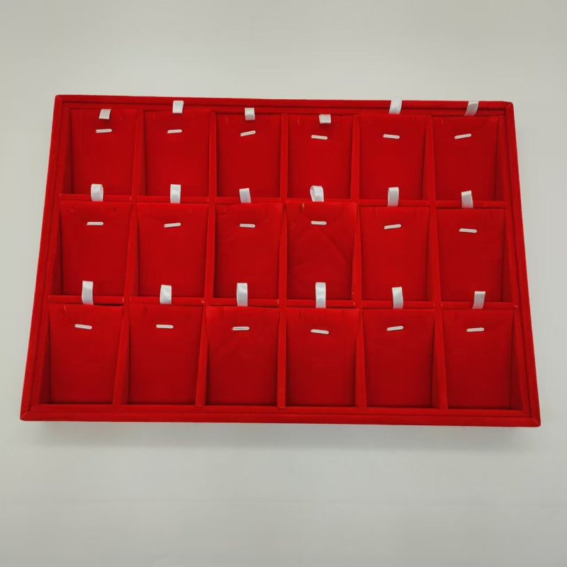 Držač za izložbu nakita od ploče visoke gustoće i baršuna; Marka: Liyan packaging; Pakiranje: vrećica za pakiranje; Svrha: pakiranje nakita