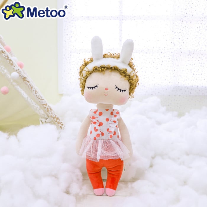 Плюшена кукла с образ на анимационен ангел, пълнена с PP памук, плюш от кадифе, подходяща за деца на възраст 7–14 години.