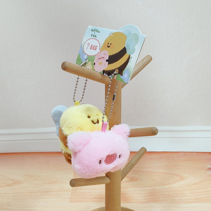 Snot Bear Bee плюшена кукла – къс плюш, напълнител PP памук, за възраст 7–14 години