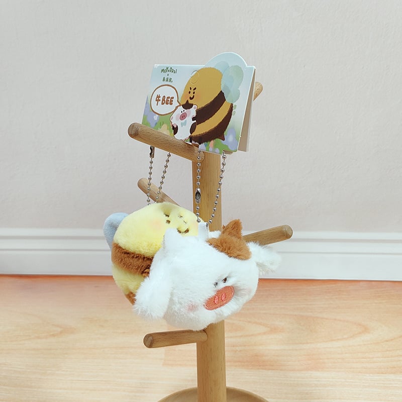 Snot Bear Bee плюшена кукла – къс плюш, напълнител PP памук, за възраст 7–14 години