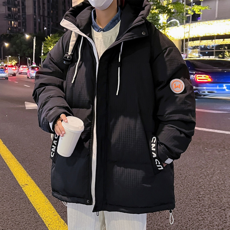 Talvejakke valge pardi sulgedega täidisega, paks, kapuuts, tõmblukuga, keskmise pikkusega, polüestrist välistä