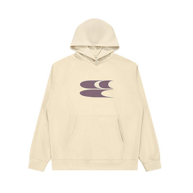 Mikina s kapuljačom od pamuka s ispisom slova, širokog kroja, pulover, 50% pamuk, proljeće i jesen