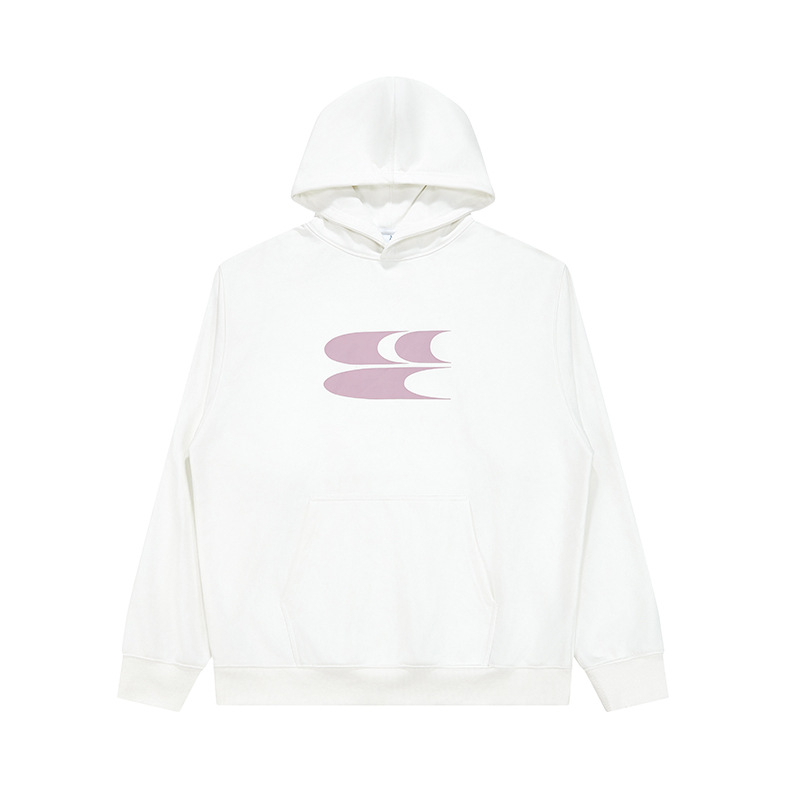 Mikina s kapuljačom od pamuka s ispisom slova, širokog kroja, pulover, 50% pamuk, proljeće i jesen