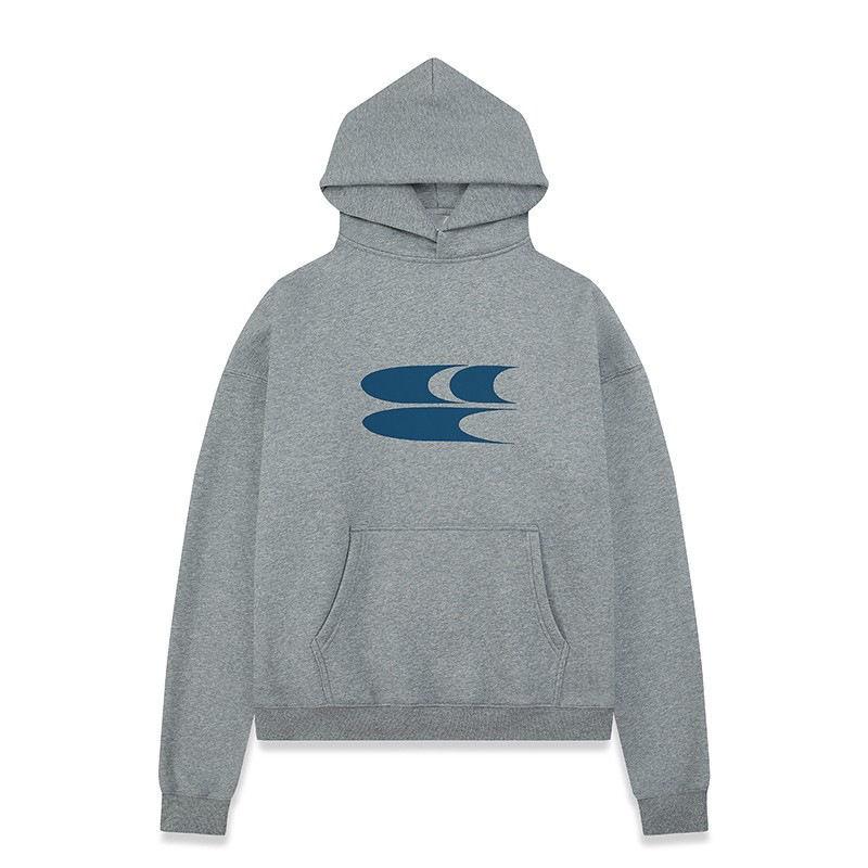 Mikina s kapuljačom od pamuka s ispisom slova, širokog kroja, pulover, 50% pamuk, proljeće i jesen