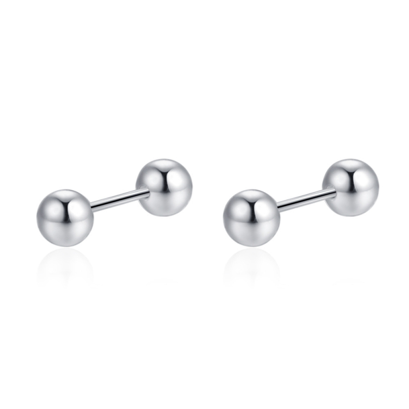 Réz fülbevalók Seiko felülettel, geometriai dizájn és szív alakú cirkón kövek