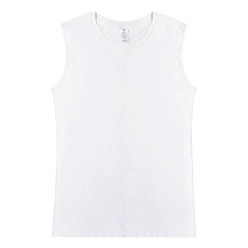 Muški bezruk T‑shirt od pamuka, 180 g, ljeto, s izšivenom tiskom, prilagođeno logo