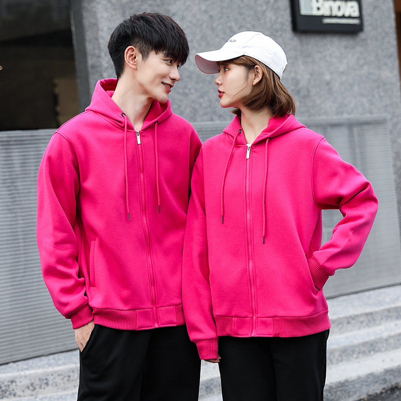 Mikina s kapuljom i zatvaračem te logom u tisku, pamukasta tkanina, unutarnja pamukova podstava, debeli materijal, džepovi s 3D zakrpama