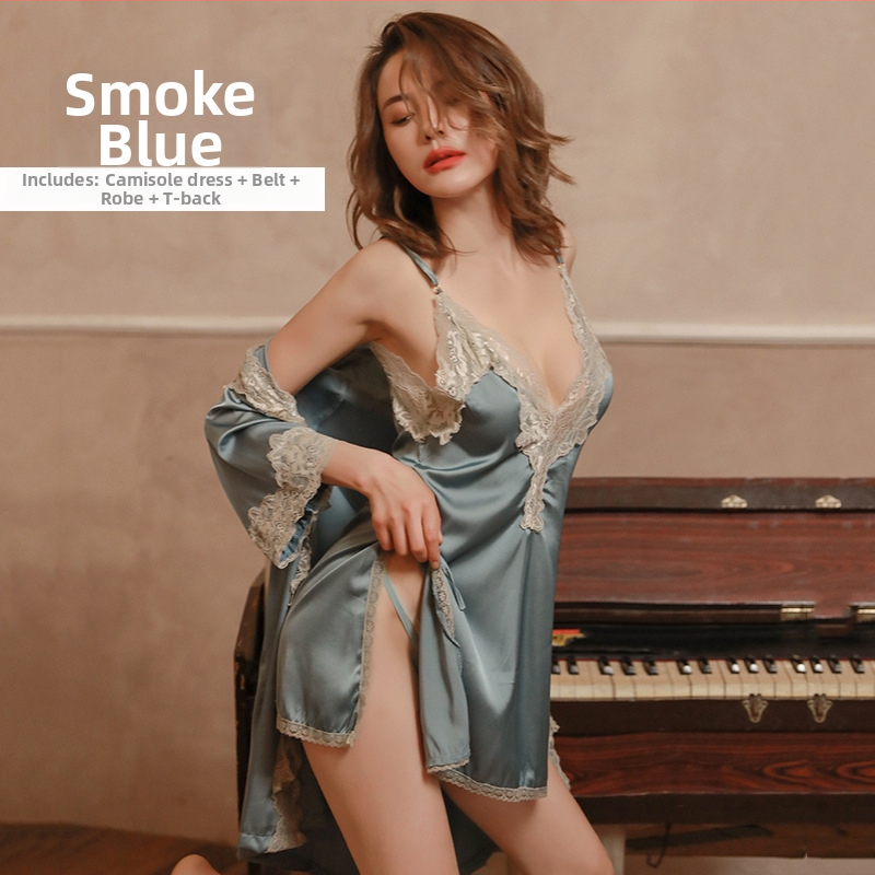 Ženski set pidžama od umjetne svile, dva dijela, bez rukava, jacquard tkanina, V-izrez