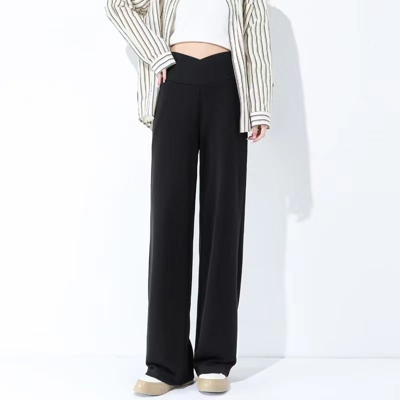 Παντελόνια εγκυμοσύνης με υψηλή μέση, μήκος έως πάτωμα, Cupro ίνες 50–70%, στήριξη κοιλιάς