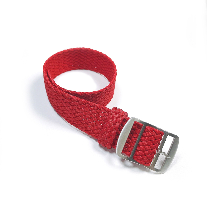 Nijon narukvica za sat s twist pletenicom, srebrno matovim kopčom od nehrđajućeg čelika; marka Instantaneous jump strap.