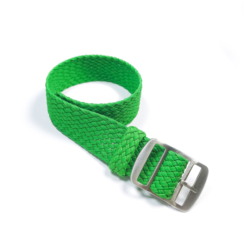 Nijon narukvica za sat s twist pletenicom, srebrno matovim kopčom od nehrđajućeg čelika; marka Instantaneous jump strap.