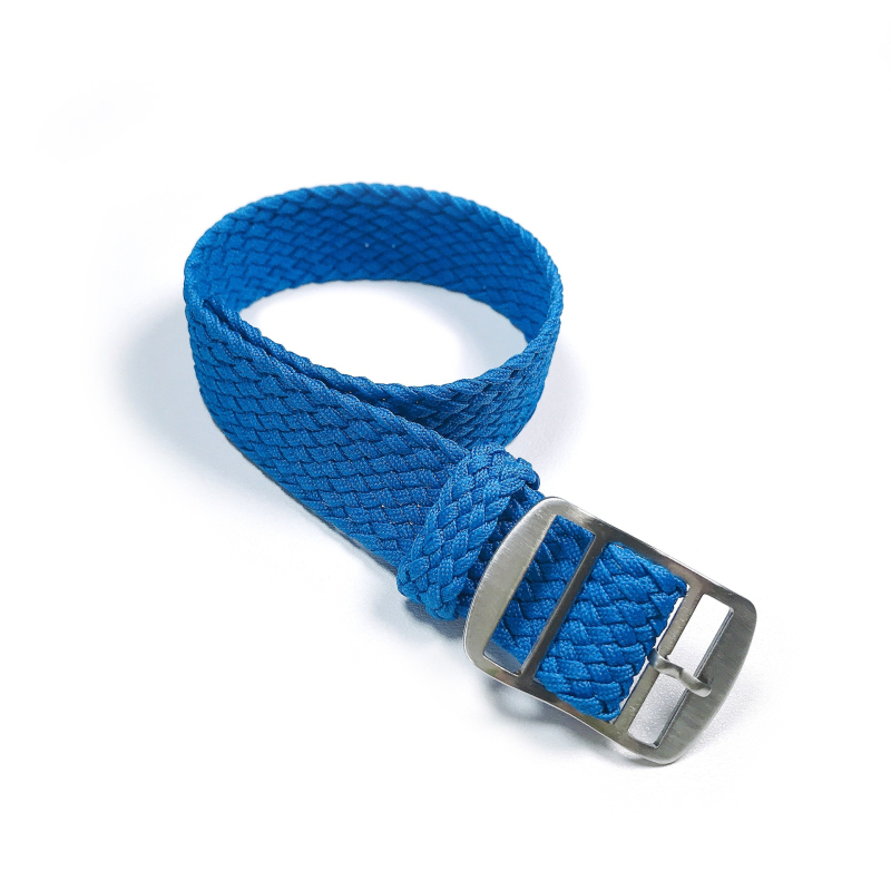 Nijon narukvica za sat s twist pletenicom, srebrno matovim kopčom od nehrđajućeg čelika; marka Instantaneous jump strap.